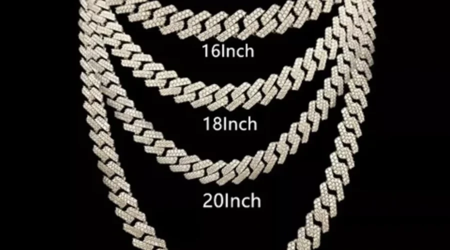 Lengths of 925 sterling sliver Cuban chains 1