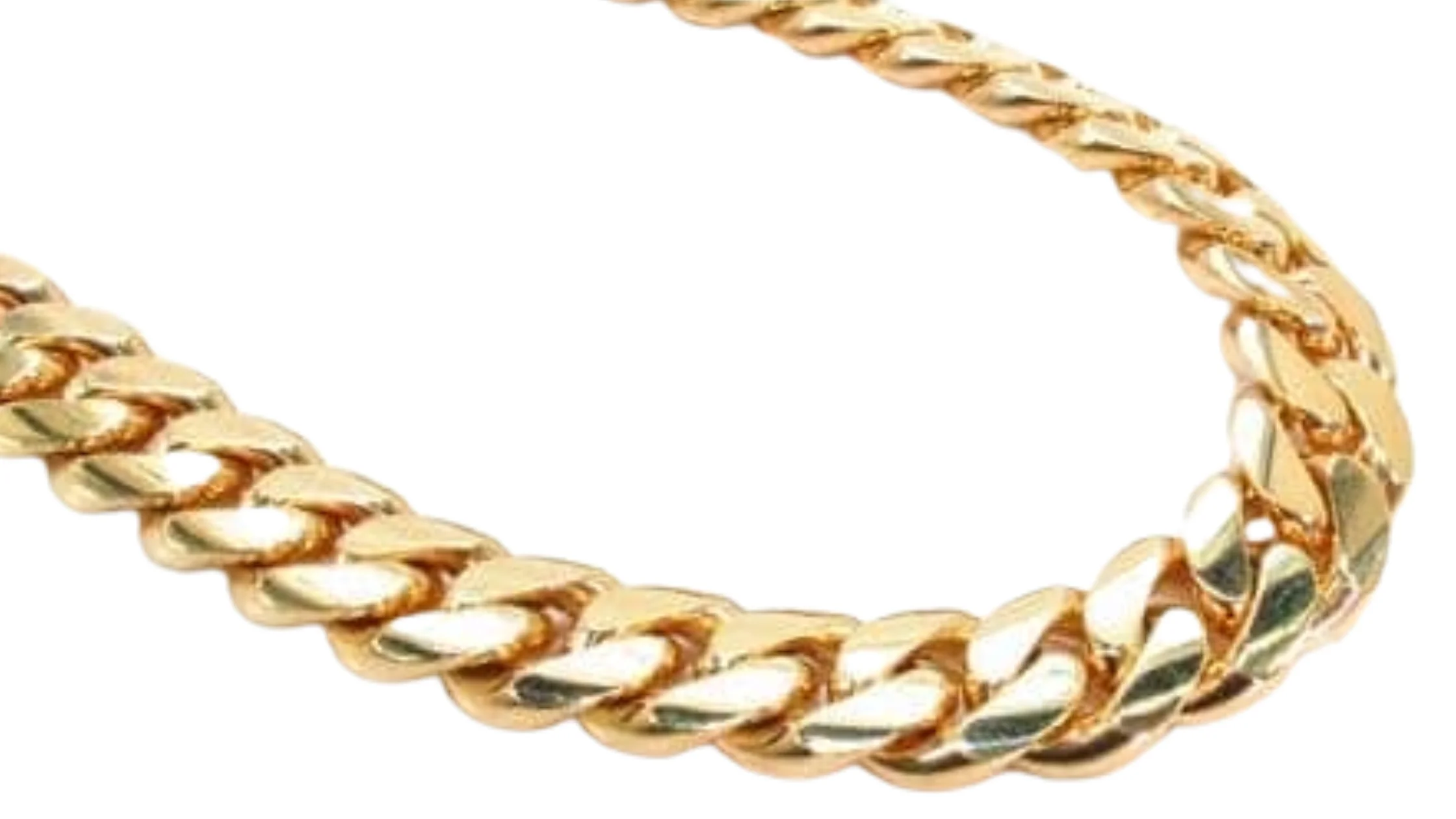 Miami Cuban Link Chain 14K Real Gold Plated