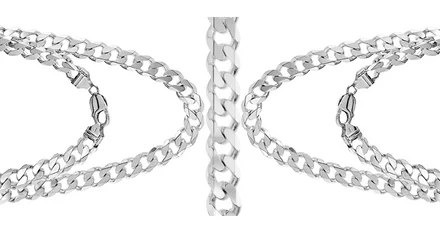 Sterling Silver Thick 9-17 mm Curb Cuban Link Chain Necklaces Nickel