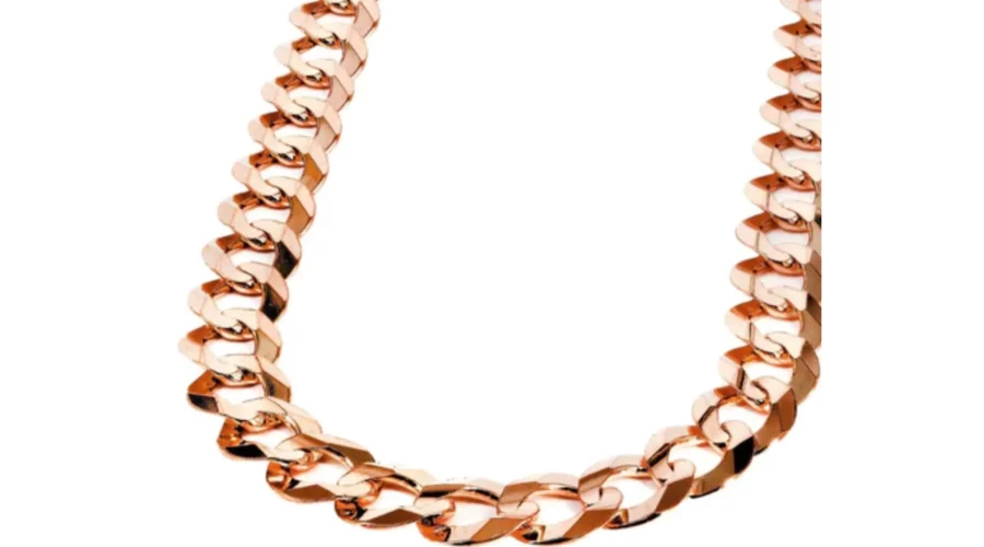 Womens 14K Solid Rose Gold Chain