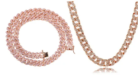 6.8MM 14K Rose Gold Miami Cuban Link Chain
