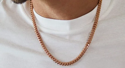 7mm Rose Gold Cuban Necklace
