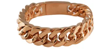 Rose Gold Cuban Link Bracelet (1)