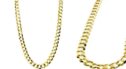 women's gold Cuban link chain
